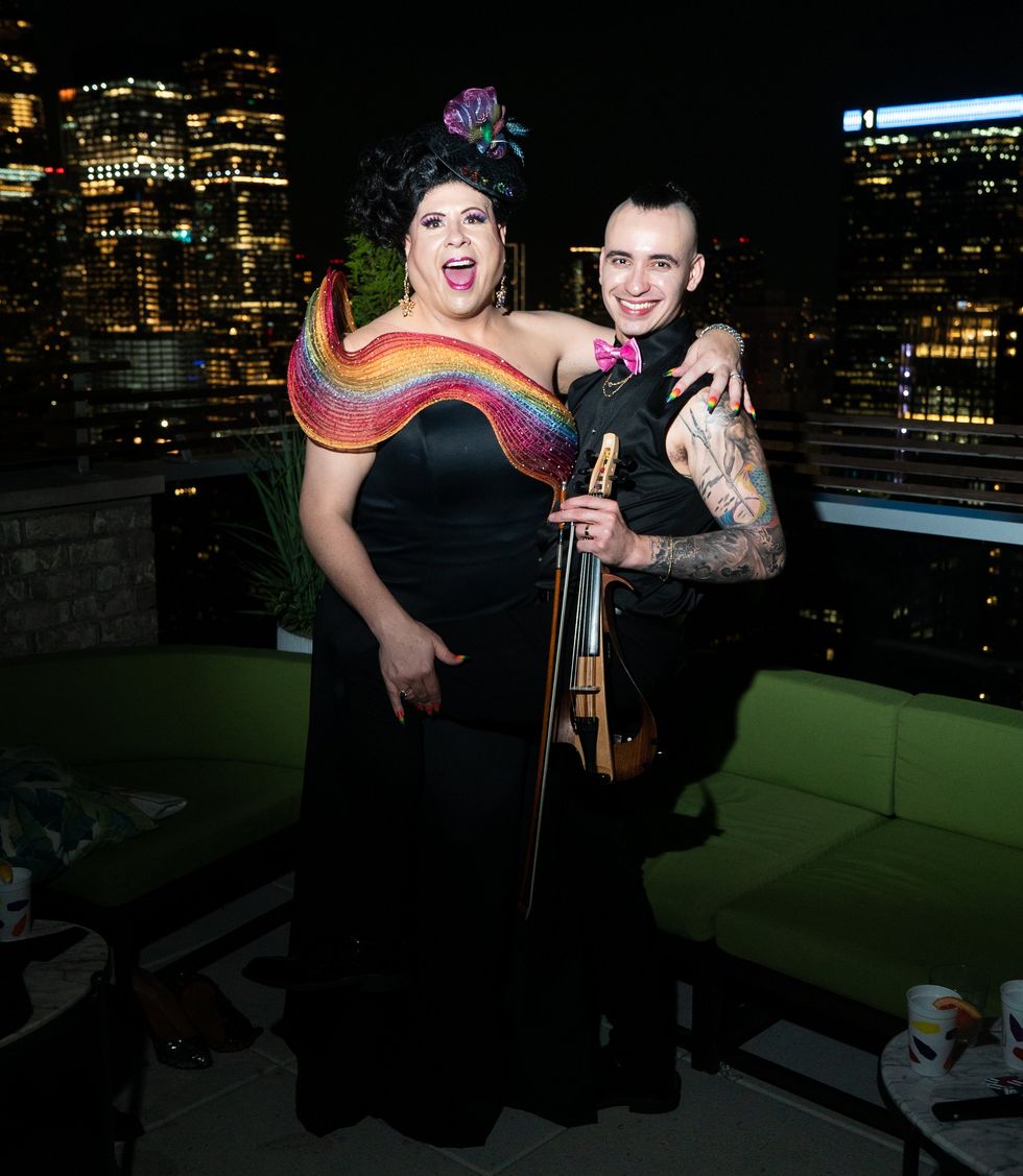 Exclusive Photo gallery OUT ADVOCATE magazines LGBTQ pride month cover launch party June 2024