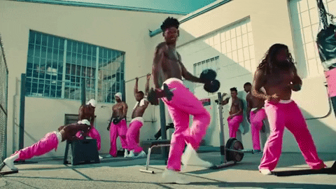 Funny Gay Dance Pink Background GIF