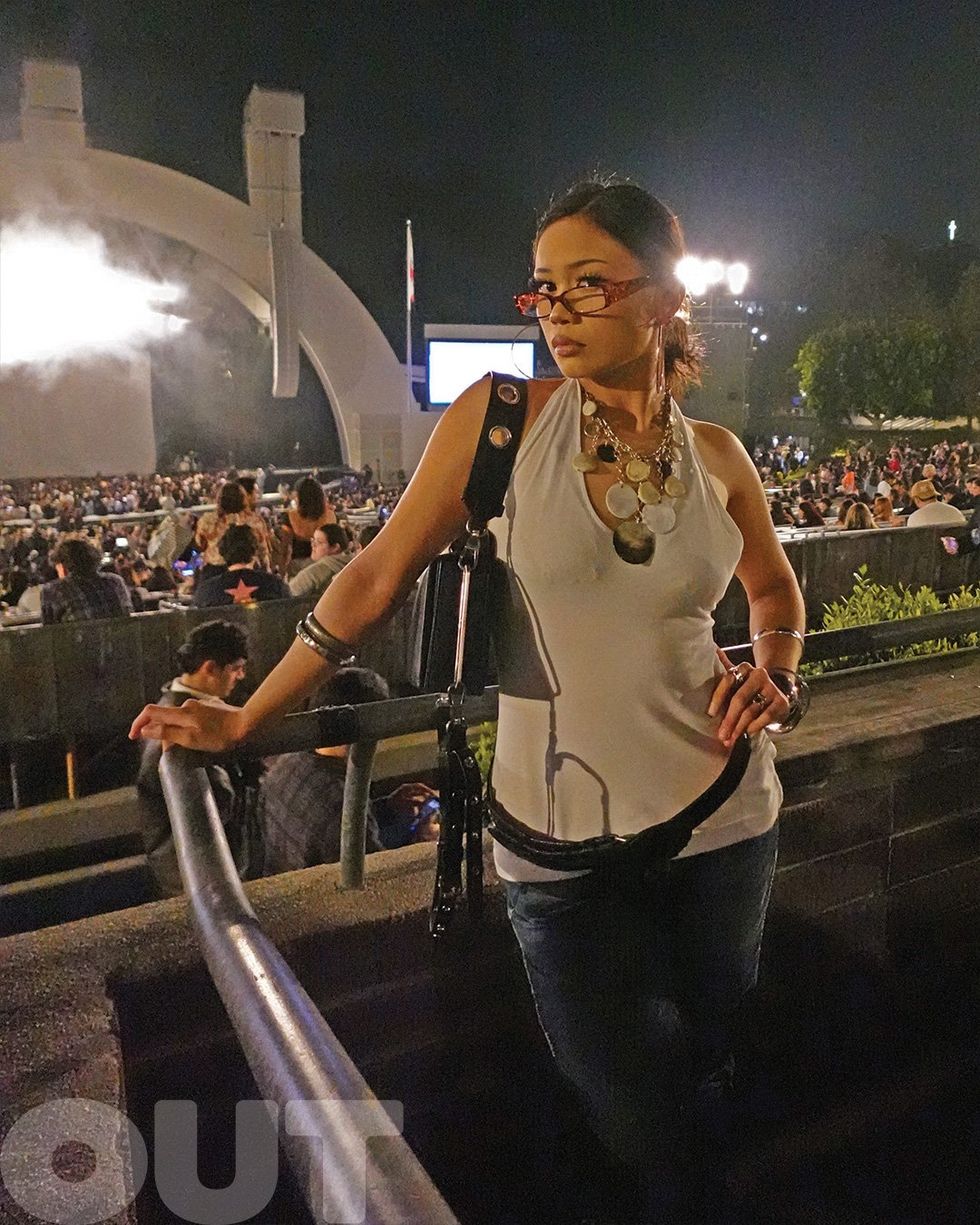 Fans attend Omar Apollo's 'God Said No' tour at the Hollywood Bowl in Los Angeles, California on Saturday, October 5, 2024.