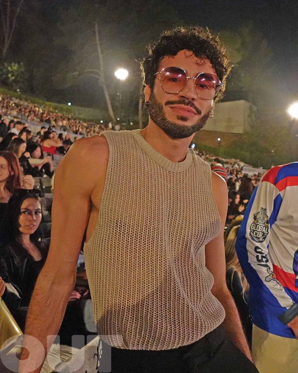 Fans attend Omar Apollo's 'God Said No' tour at the Hollywood Bowl in Los Angeles, California on Saturday, October 5, 2024.