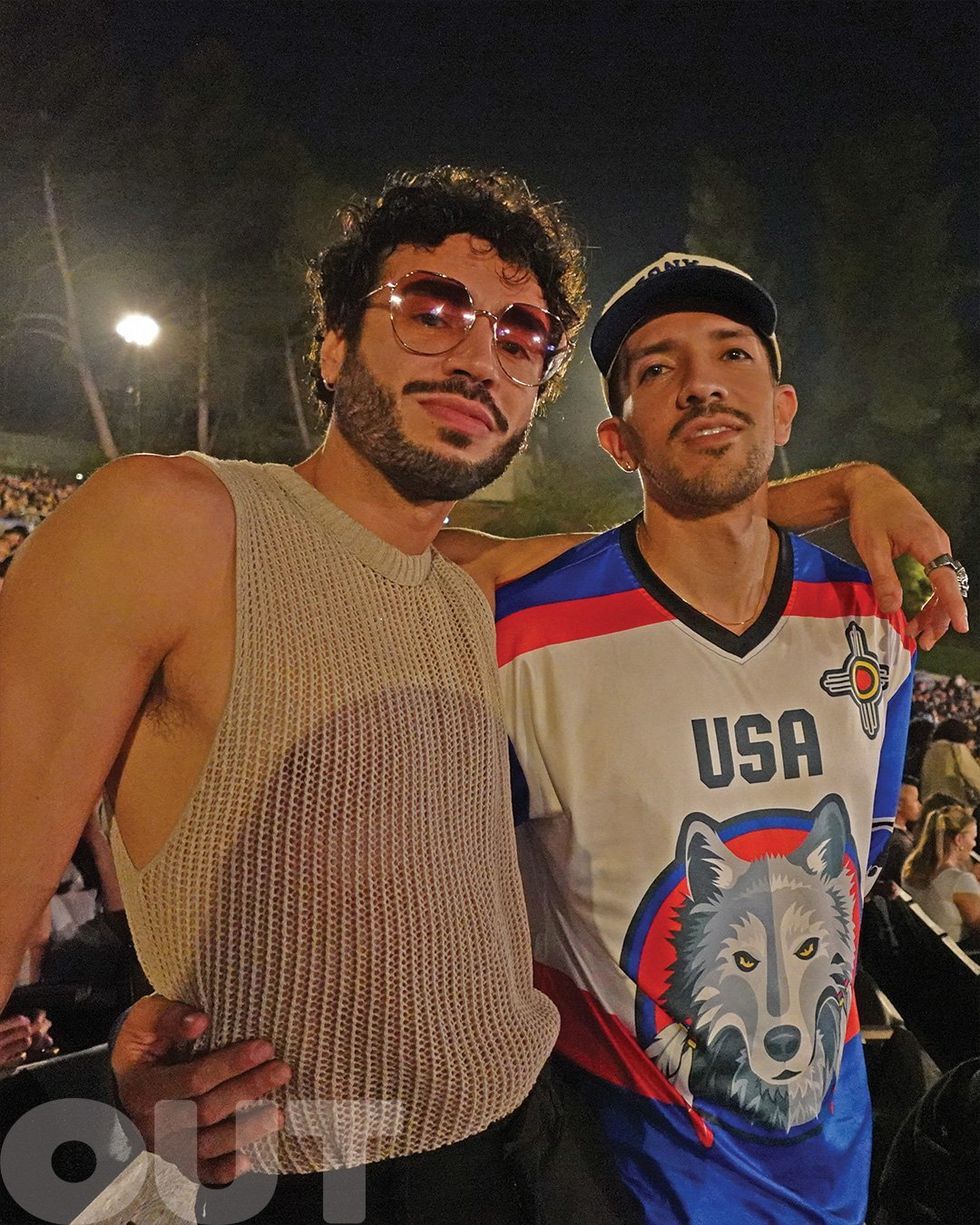 Fans attend Omar Apollo's 'God Said No' tour at the Hollywood Bowl in Los Angeles, California on Saturday, October 5, 2024.