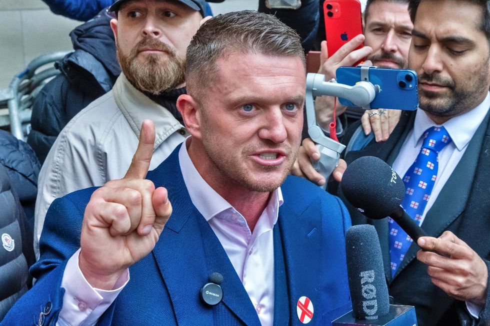 Far-right activist Tommy Robinson, otherwise known as Stephen Yaxley-Lennon, in London, United Kingdom