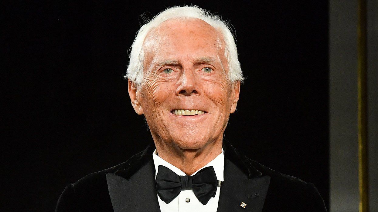 Fashion designer Giorgio Armani Paris Fashion Week 2019