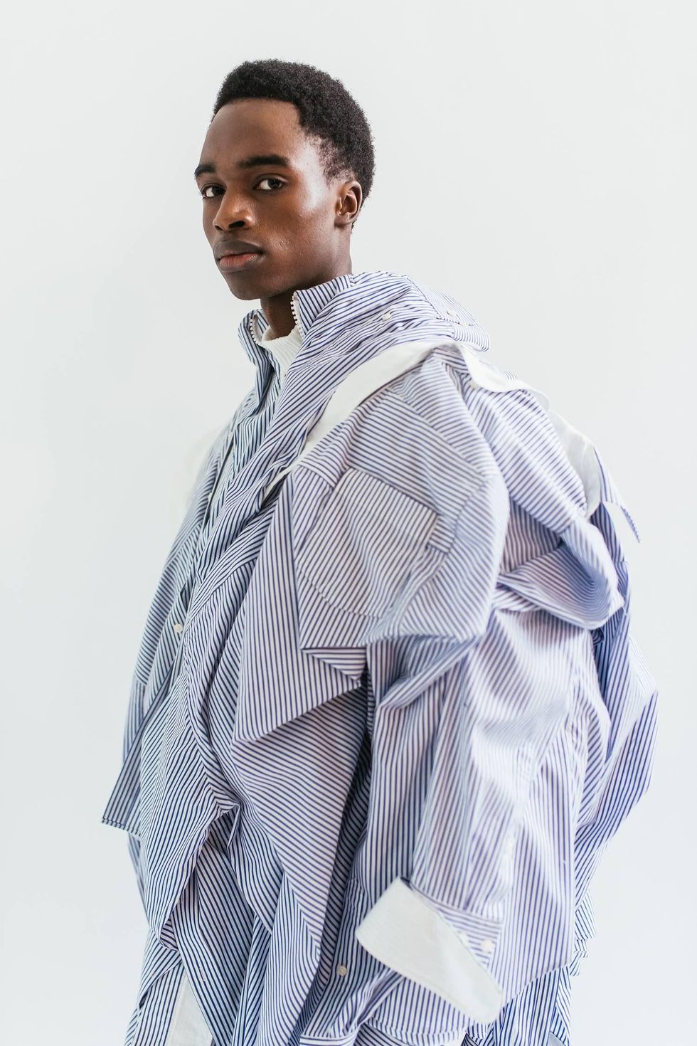 Feng Chen Wang Phoned Home With Patchwork Jackets & Puffer Coats