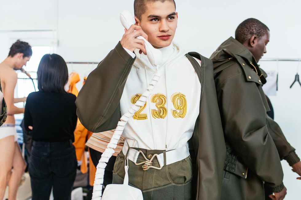 Feng Chen Wang Phoned Home With Patchwork Jackets & Puffer Coats