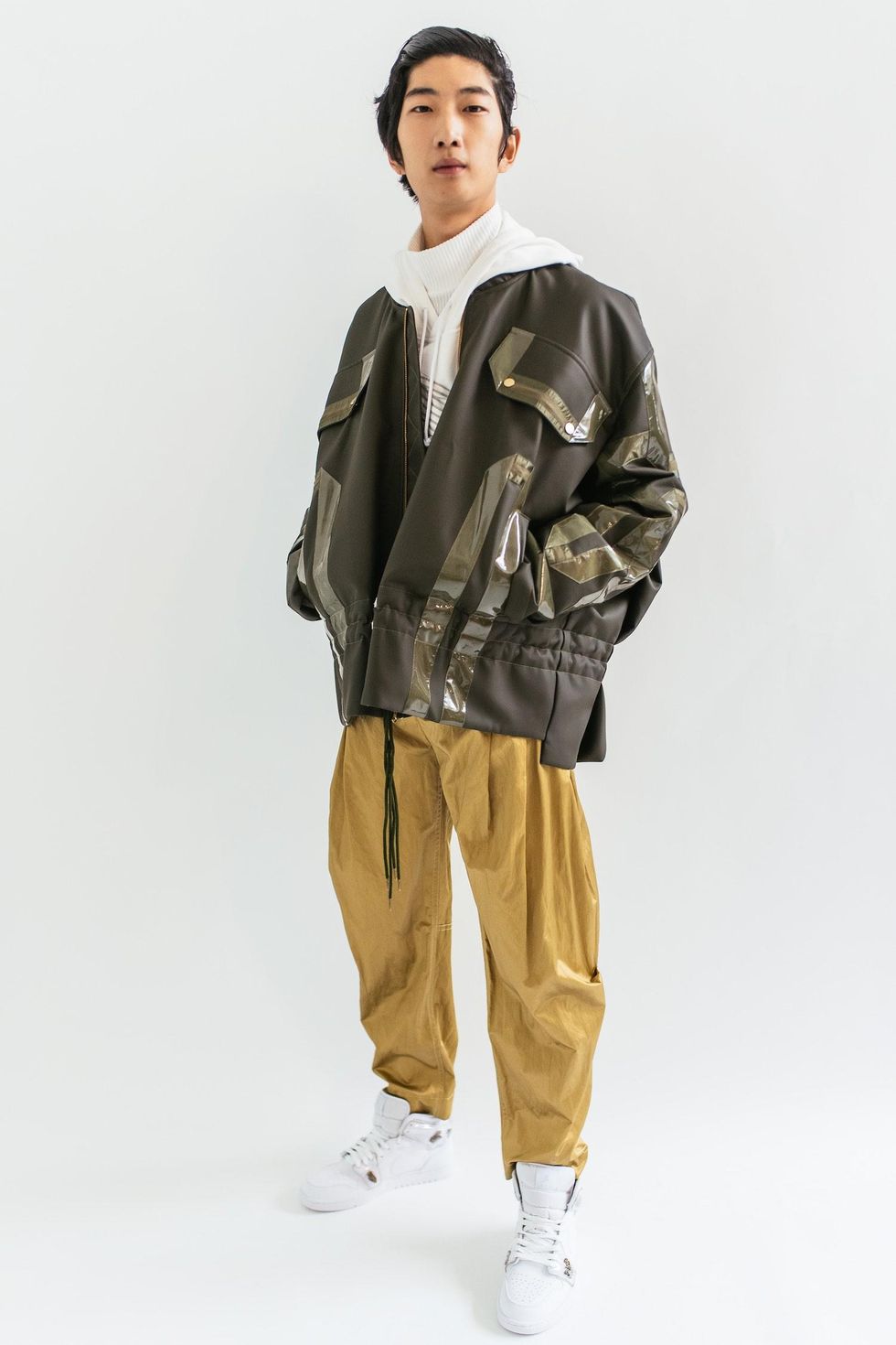 Feng Chen Wang Phoned Home With Patchwork Jackets & Puffer Coats