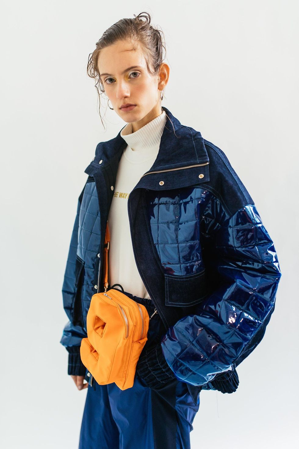 Feng Chen Wang Phoned Home With Patchwork Jackets & Puffer Coats