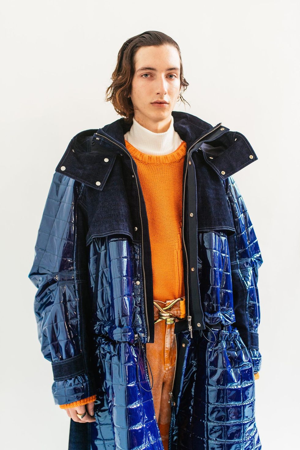 Feng Chen Wang Phoned Home With Patchwork Jackets & Puffer Coats