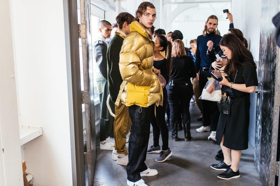 Feng Chen Wang Phoned Home With Patchwork Jackets & Puffer Coats