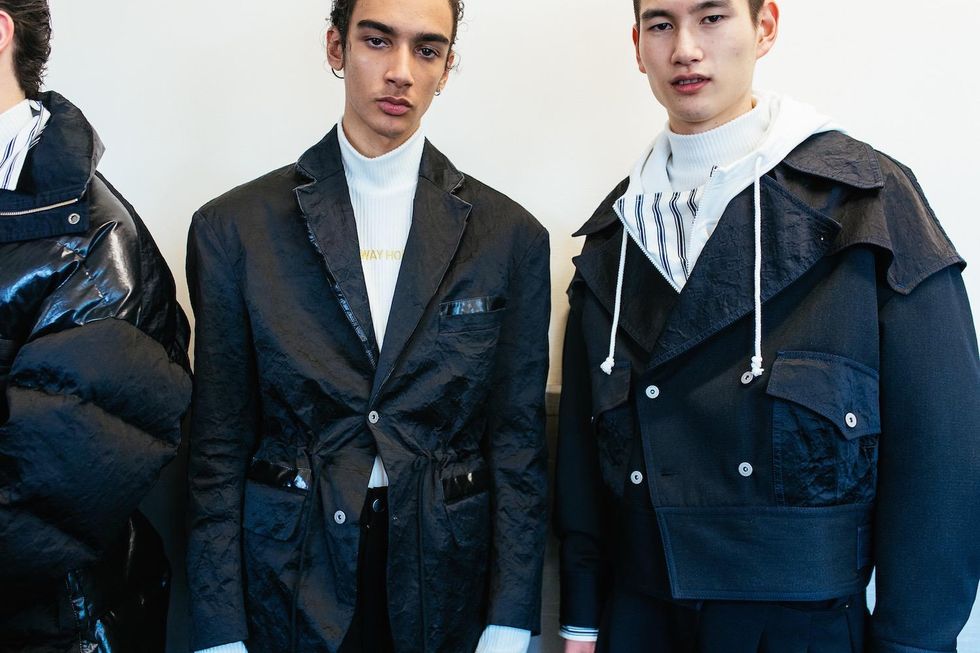 Feng Chen Wang Phoned Home With Patchwork Jackets & Puffer Coats