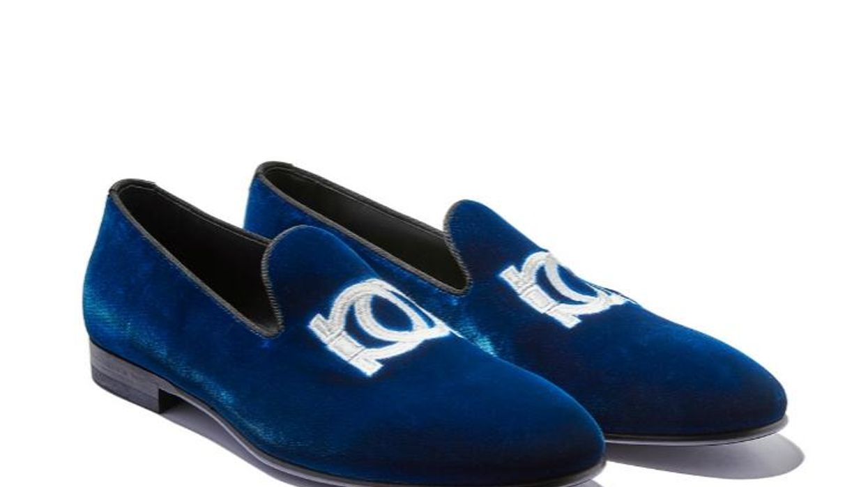Ferragamo velvet slippers men