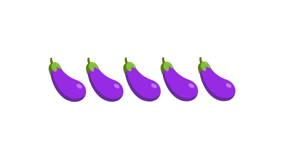 five eggplants