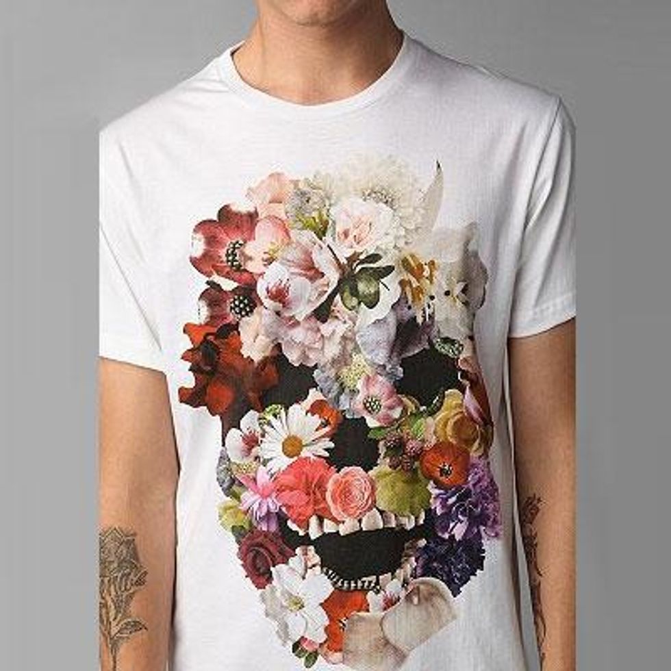 Floral Skull Tshirt