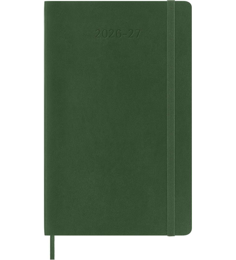 forest green Moleskine planner