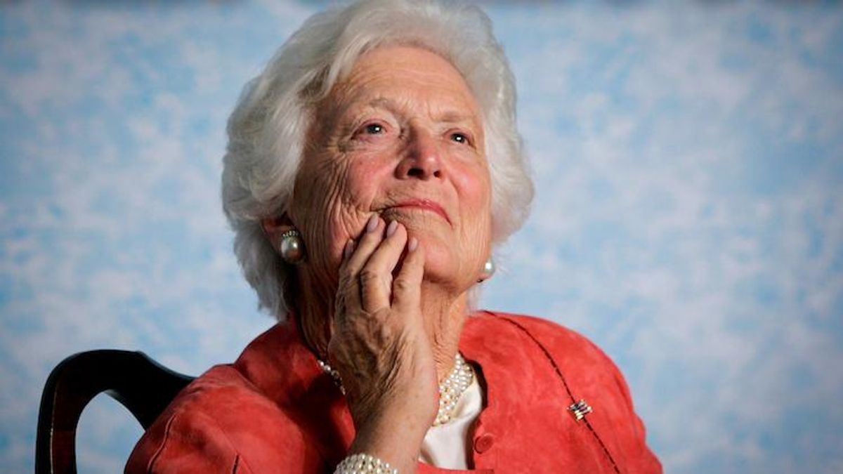 Former First Lady Barbara Bush changed her mind on transgender rights in her 90s.