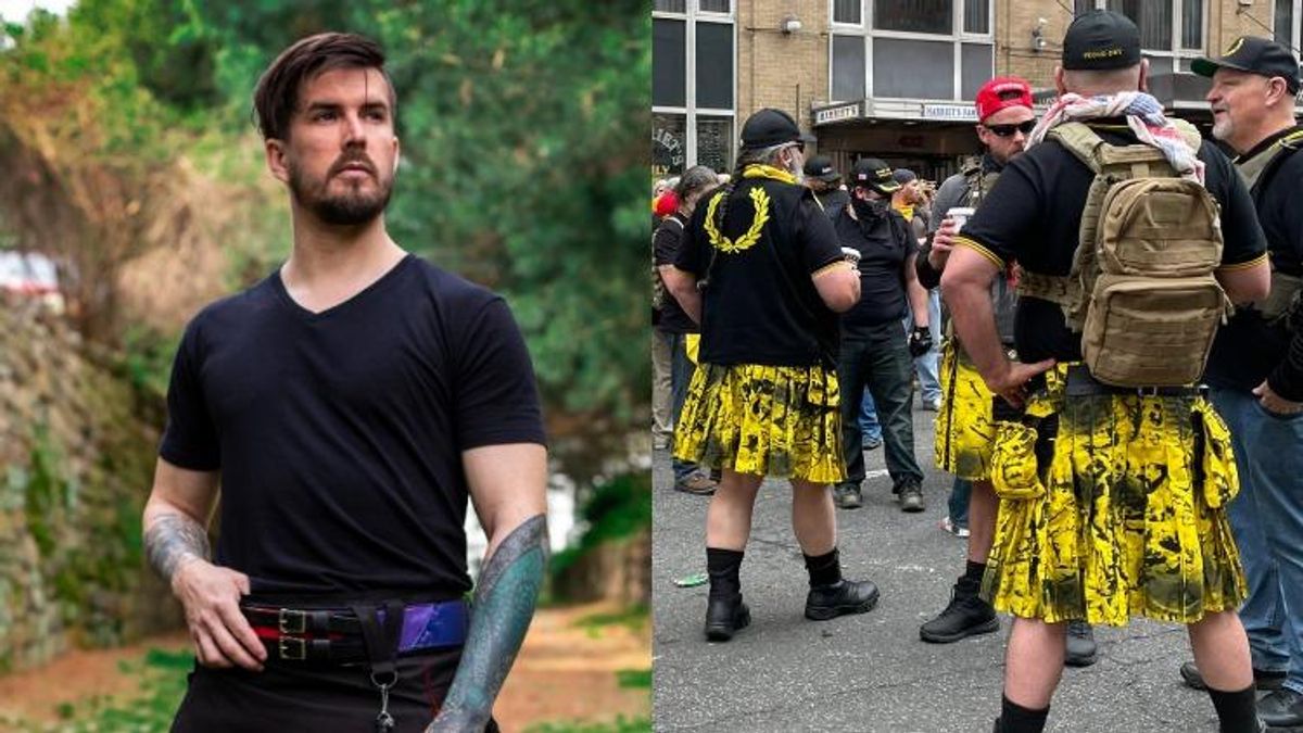 Founder of Verillas and Proud Boys in yellow kilts. 