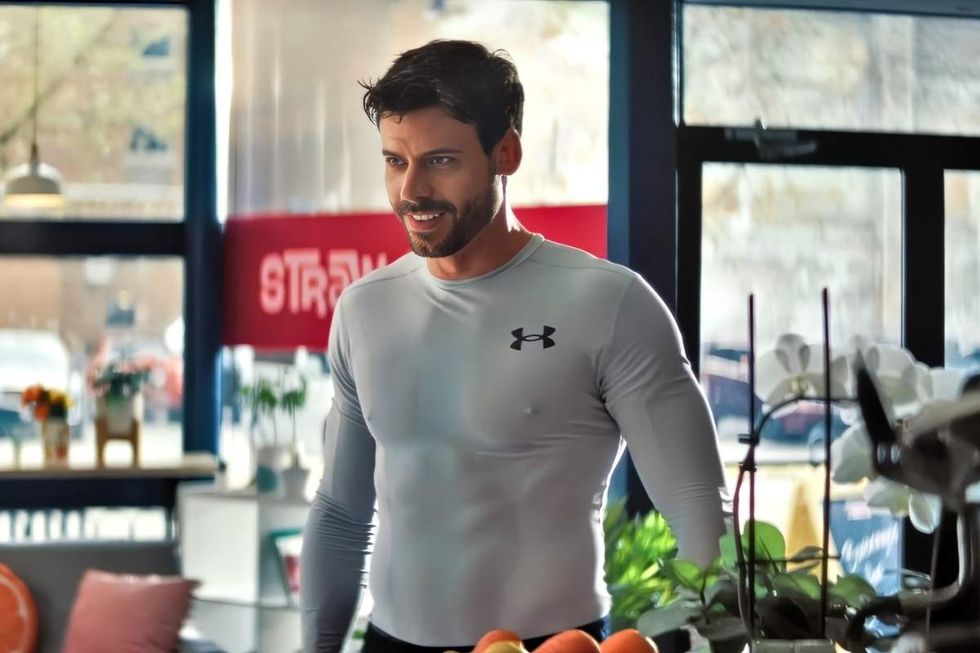 Francois Arnaud as Scott Hunter on Heated Rivalry\u200b season 1 episode 3