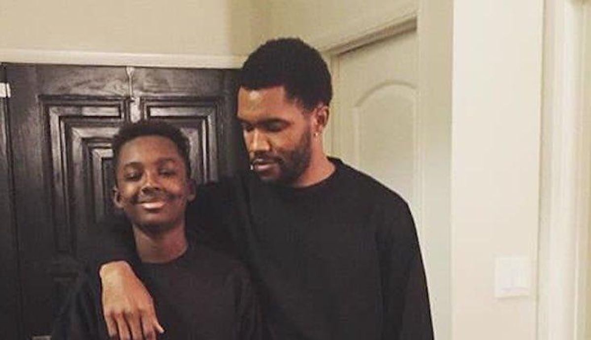 Frank Ocean and his brother Ryan Breaux