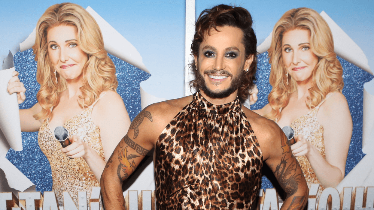 Frankie Grande poses at a photo call for Titanique on Broadway.