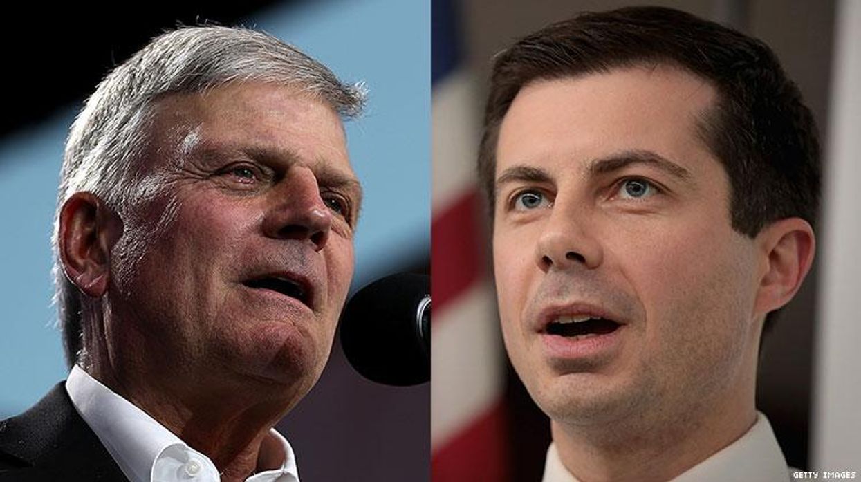 Franklin Graham and Pete Buttigieg