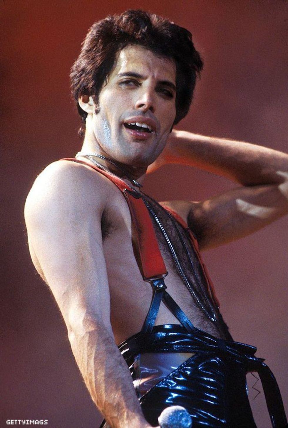Freddie Mercury on stage