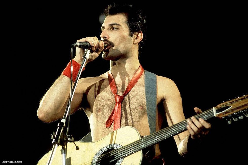 Freddie Mercury on stage