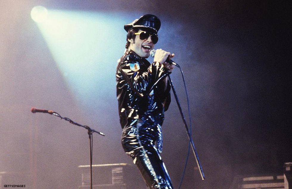 Freddie Mercury on stage