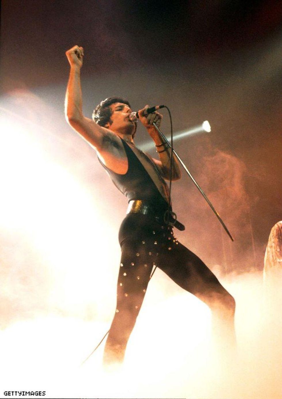Freddie Mercury on stage