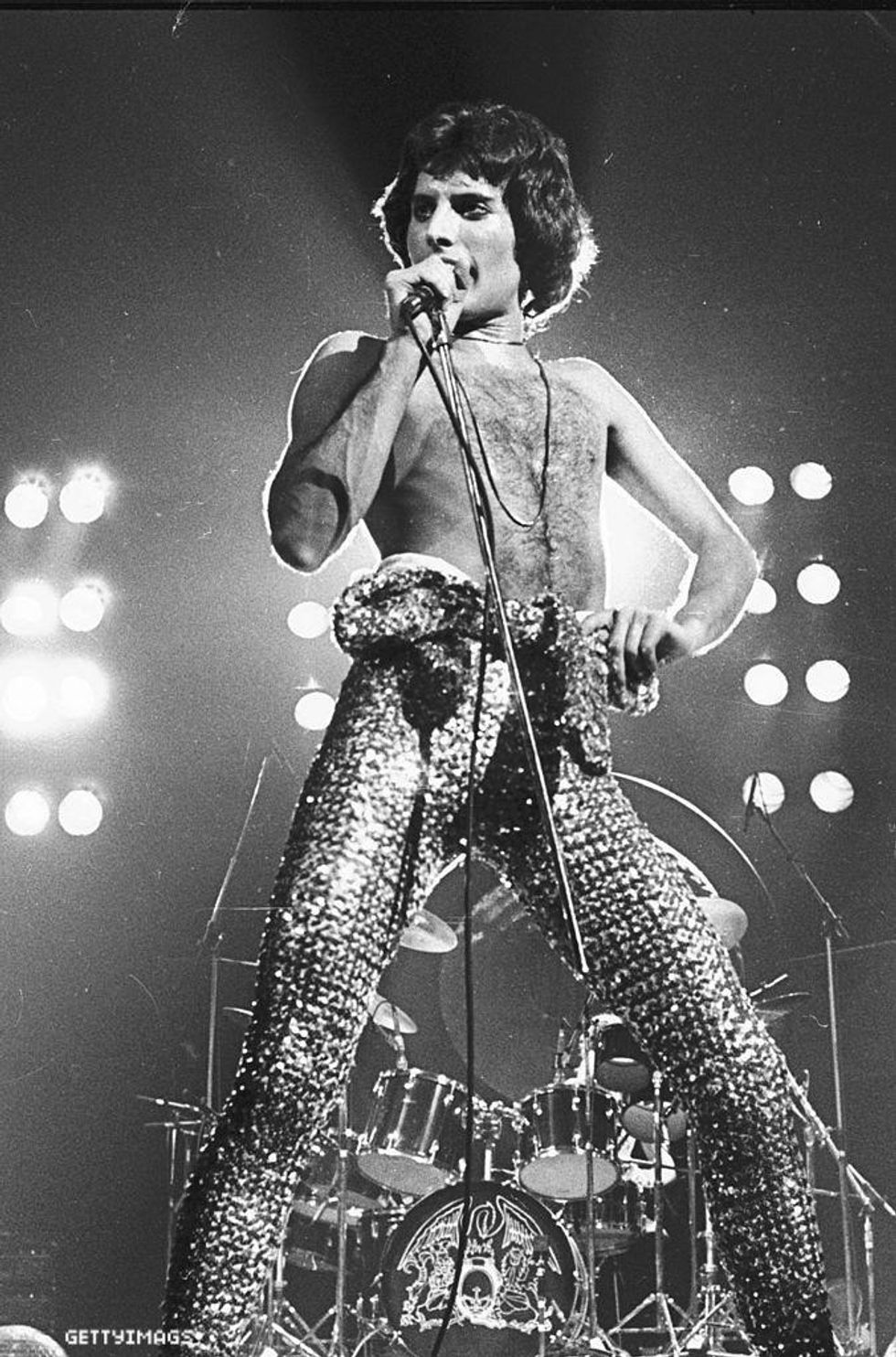 Freddie Mercury on stage
