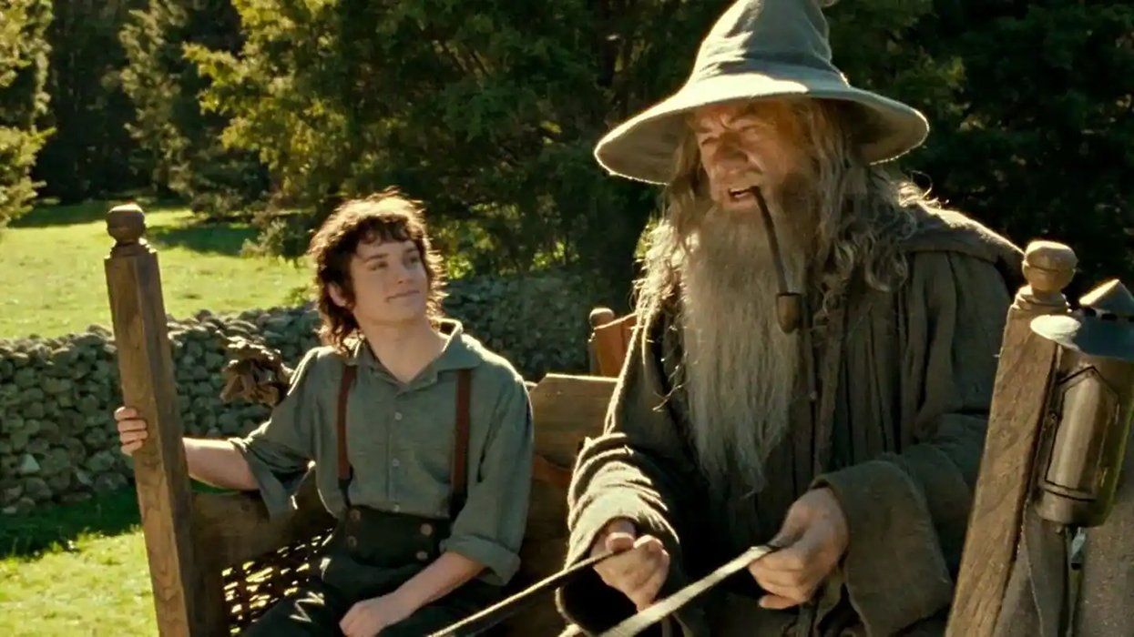 Frodo and Gandalf in The Lord of the Rings The Fellowship of the Ring