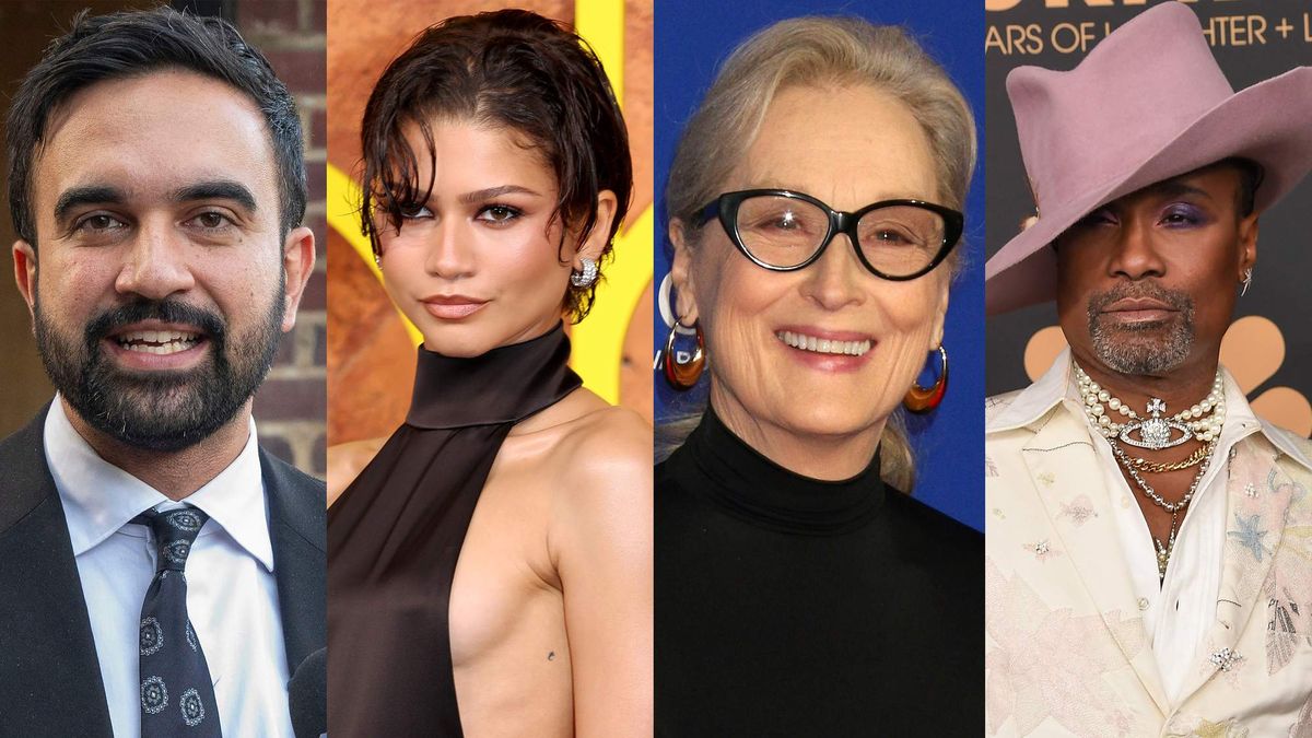 ​From left: Zohran Mamdani, Zendaya, Meryl Streep, and Billy Porter.