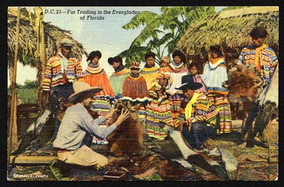 "Fur Trading In The Everglades Of Florida"