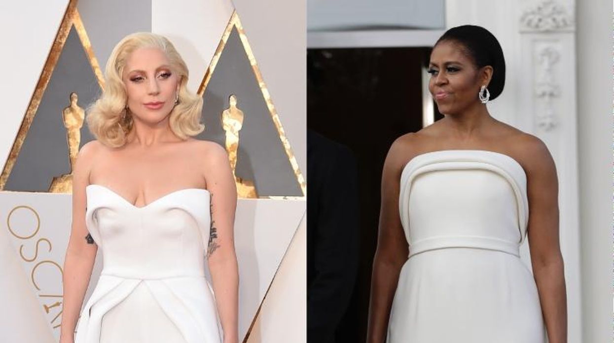 gaga michelle obama dress