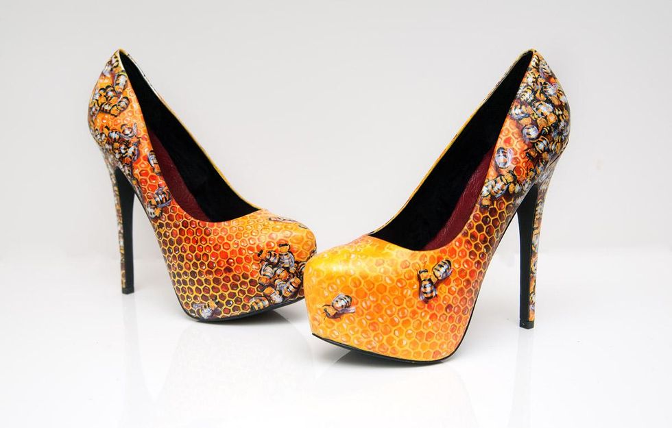 Sneak Peak of What's New in Gaga's Closet Custom Queen Bee Shoes