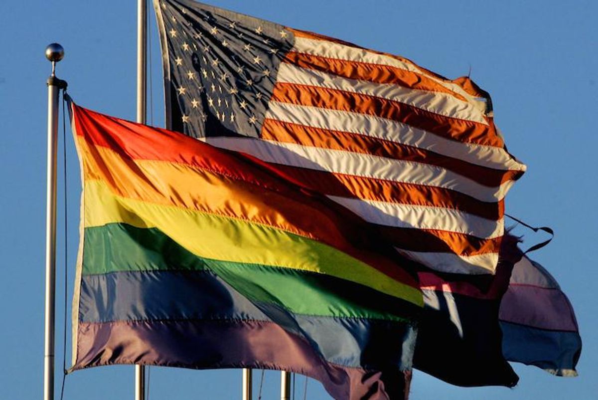 gay and us flag