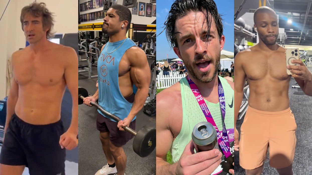 Gay celebrities working out: Lee Pace, Anthony Bowens, Jonathan Bailey, Dyllón Burnside