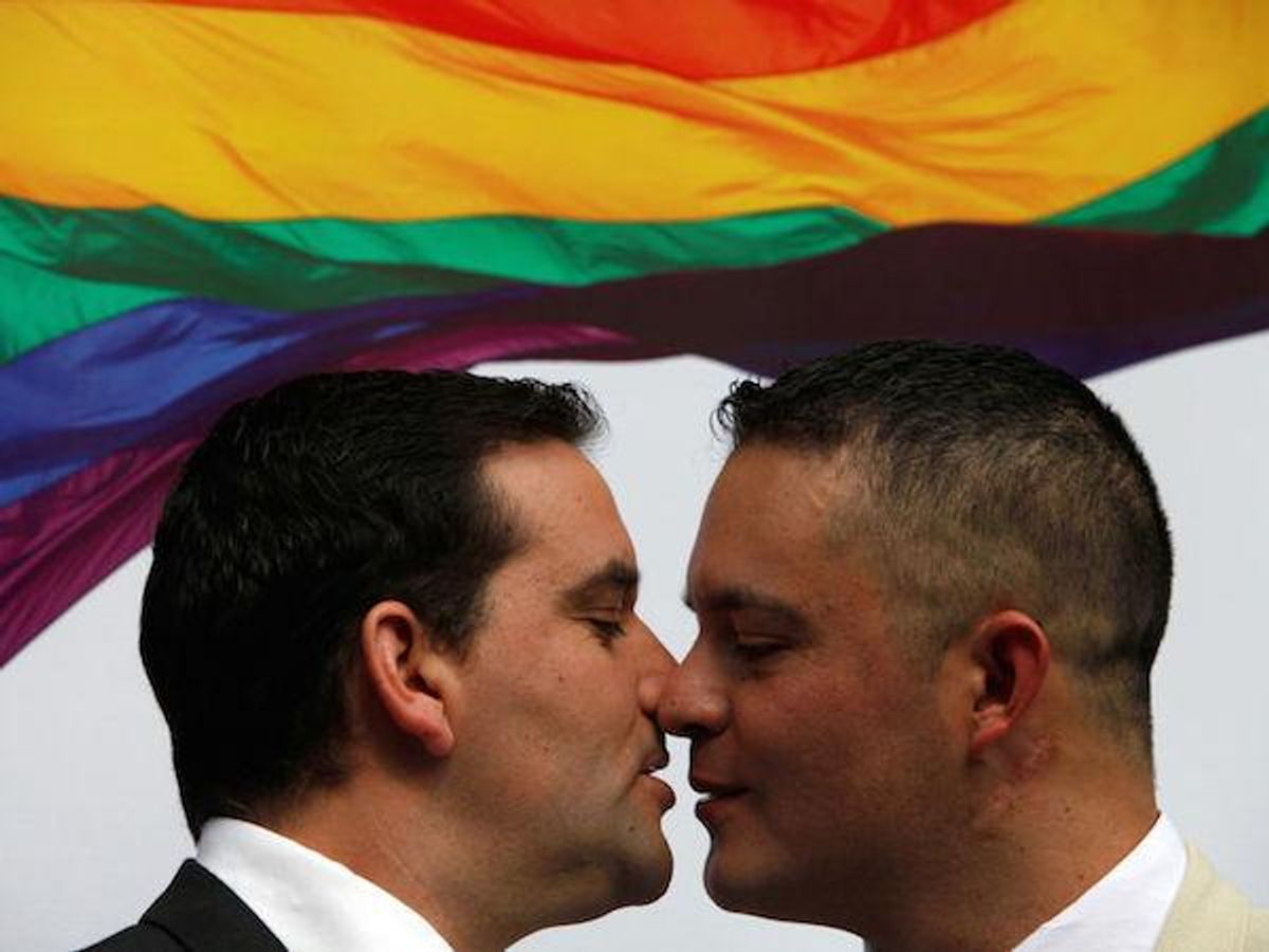 Gay Chilean Cop Celebrates Civil Union