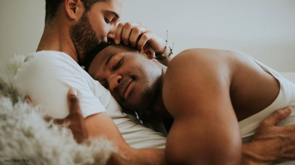 gay men kissing