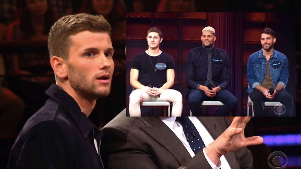 Gay soccer player Collin Martin plays Tinder on James Corden.