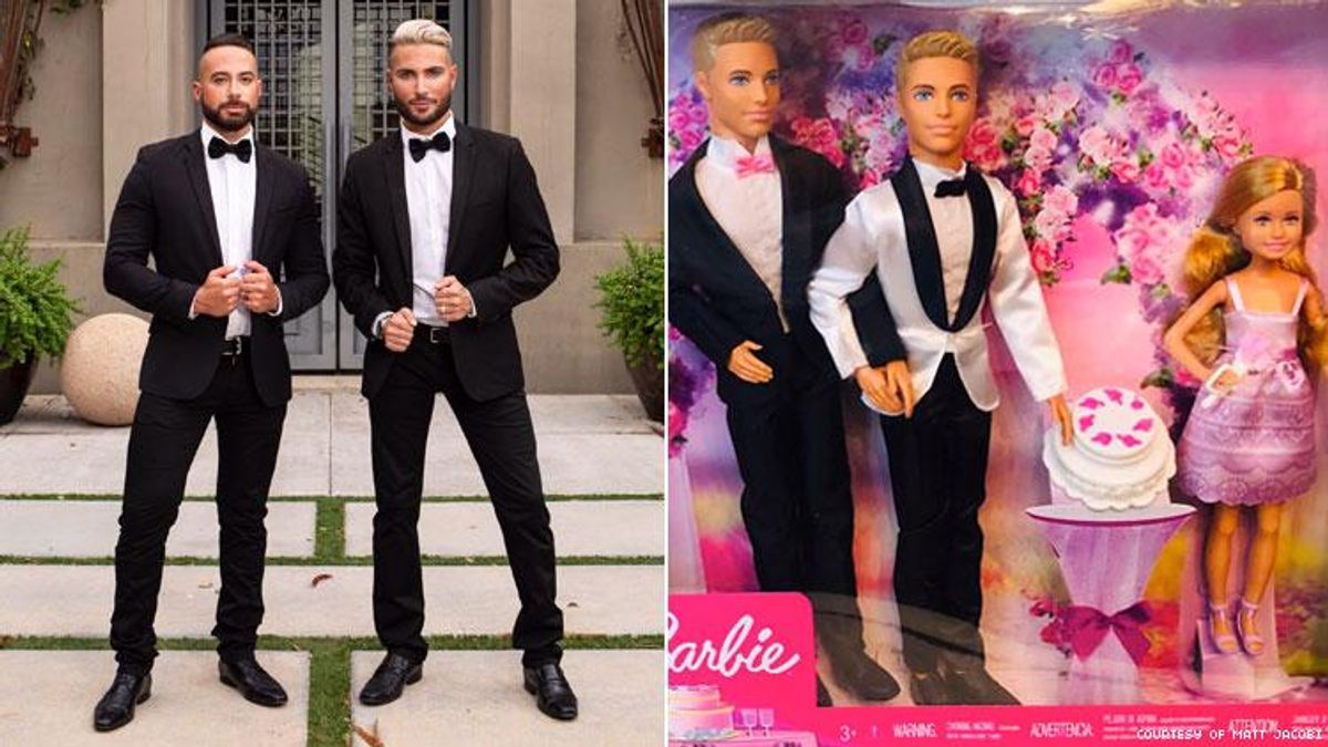 Gay Uncles Catch Mattel’s Attention with Their DIY Barbie Wedding Set