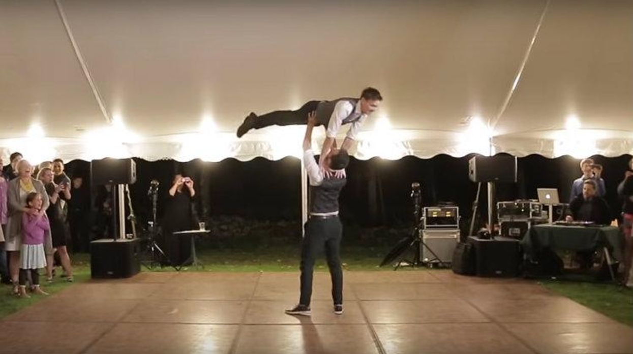 Gay Wedding, Gay Grooms, Dirty Dancing, First Dance, Choreography, Gloria Estefan, Madonna