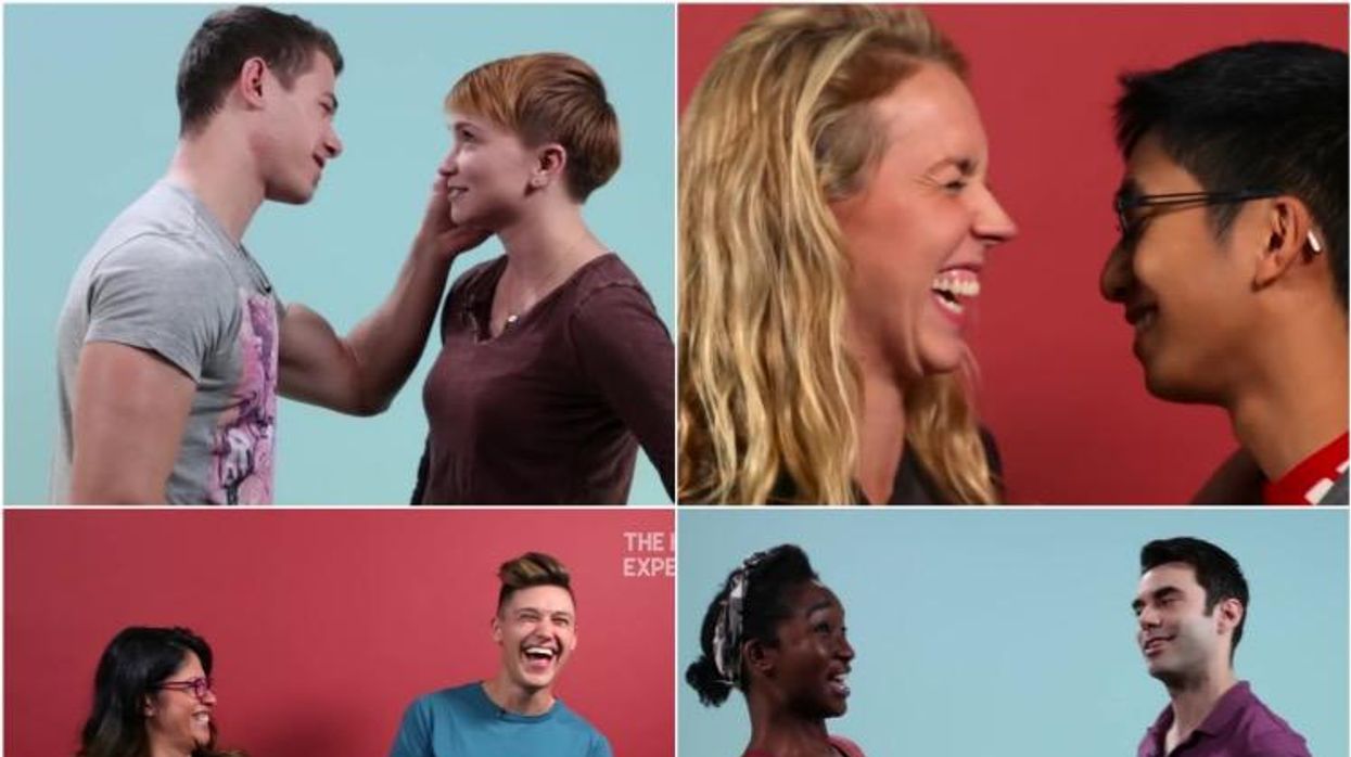 gays kissing straight women