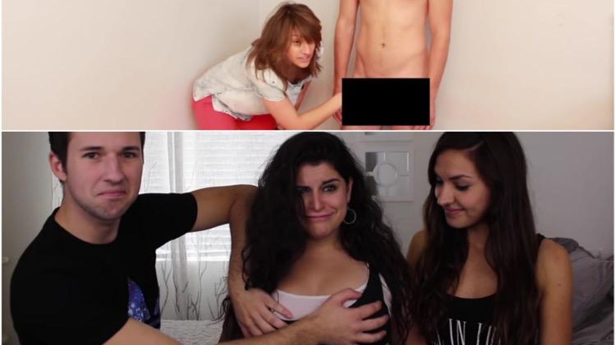 gays touch boobs lesbians touch penis