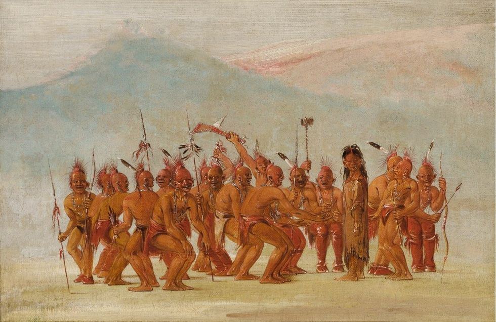George Catlin Dance to the Berdash, 1835-1837 Smithsonian American Art Museum Gift of Mrs. Joseph Harrison Jr 1985