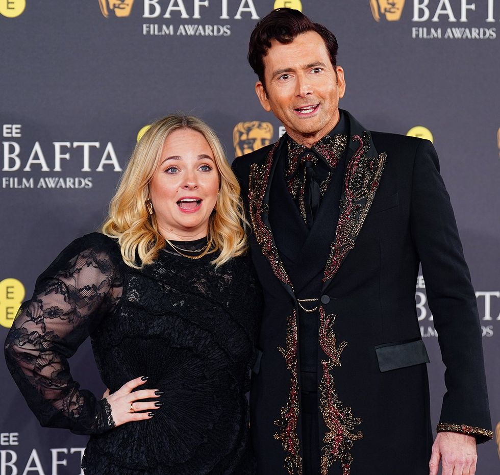 Georgia and David Tennant attend EE Bafta Film Awards 2025 London England