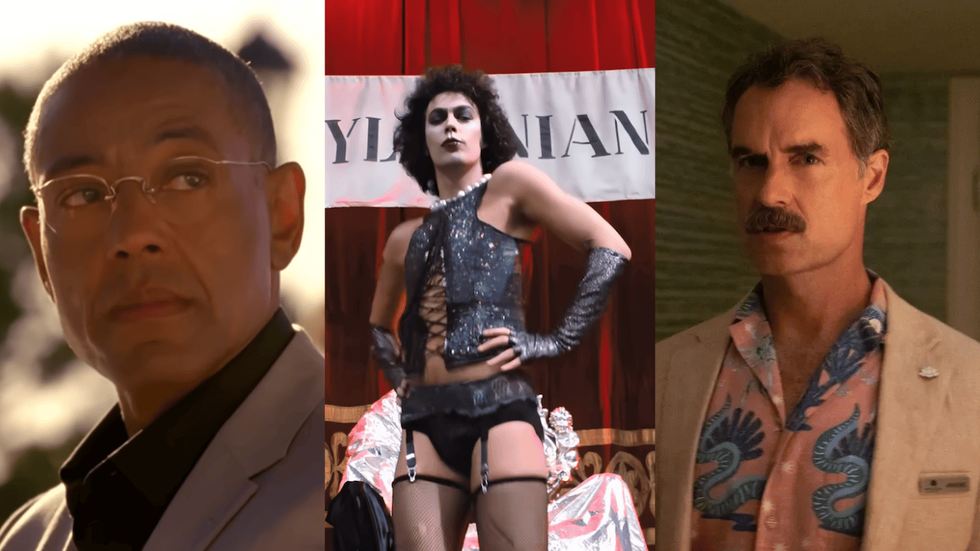 Giancarlo Esposito plays Gus Fring in 'Breaking Bad' | ​Tim Curry as Frank-N-Furter in 'The Rocky Horror Picture Show' | Murray Bartlett on The White Lotus season 1