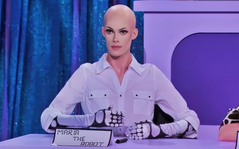 Gigi Goode as Maria the Robot in the Snatch Game of RuPaul's Drag Race season 12