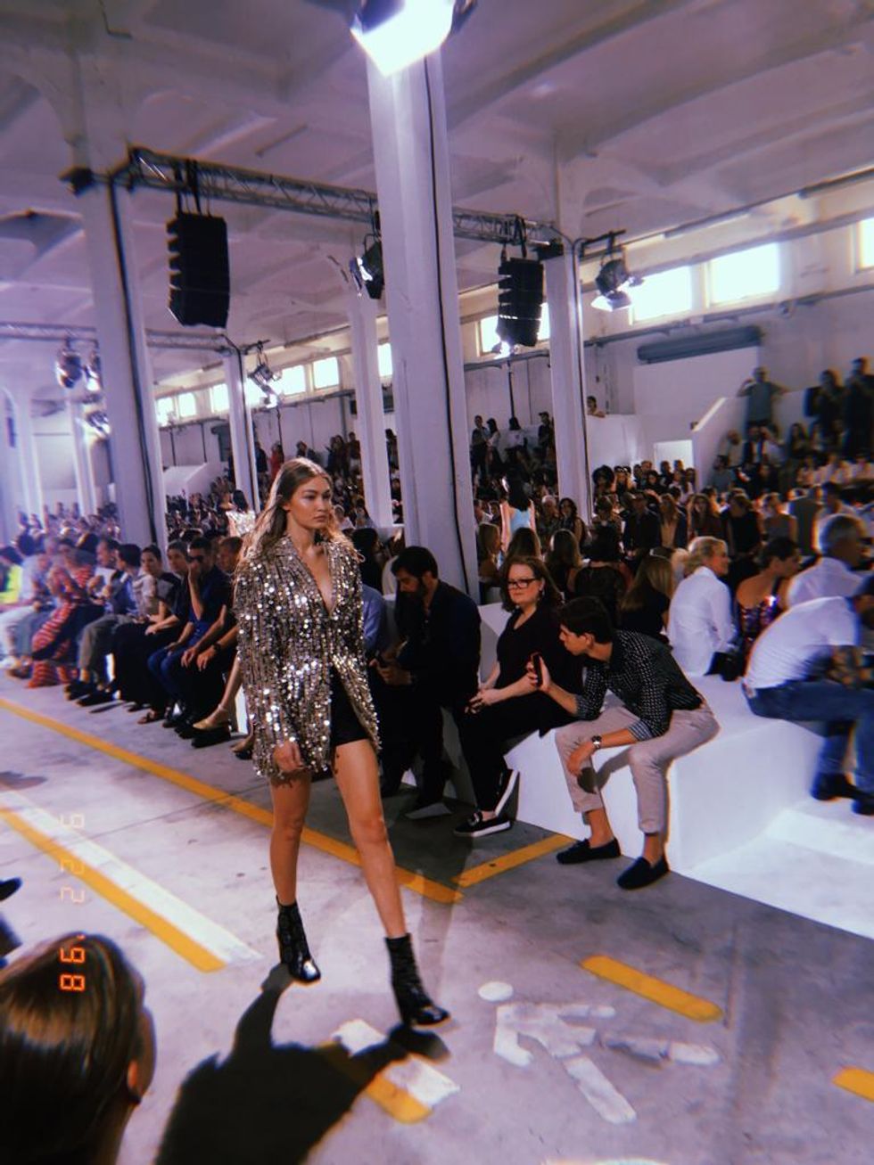 Gigi Hadid at Cavalli.