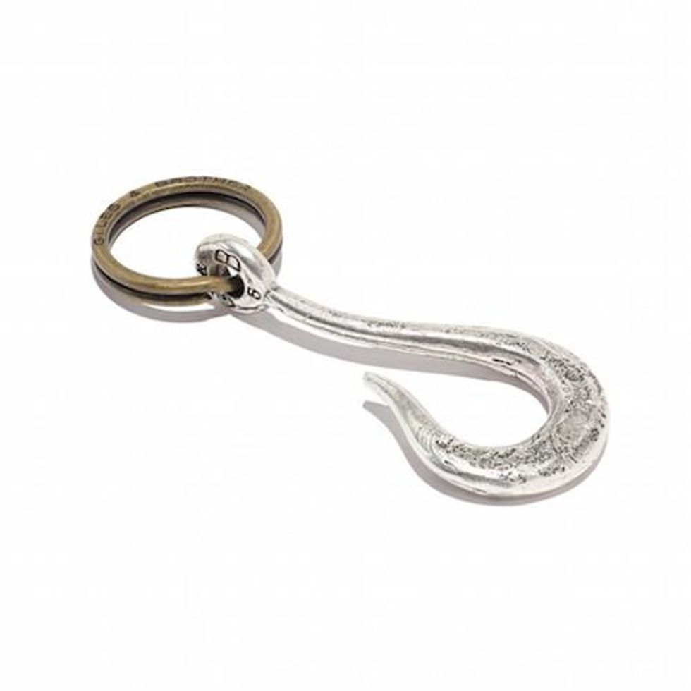 Giles & Brother Silver Oxide Hook Keyring