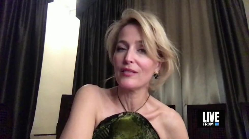 Gillian Anderson at Golden Globes 2021